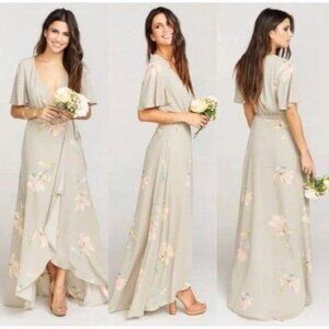 Show Me Your Mumu Sophia Wrap Dress Lilly Showers Size XL